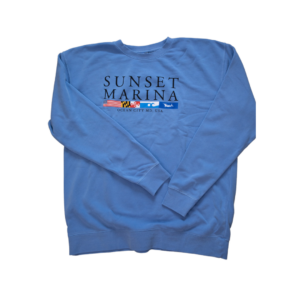 Sunset Marina Flags Sweatshirt