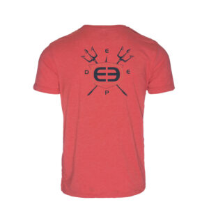 DEEP x Sunset Marina ECO Series Trident Tee in Red