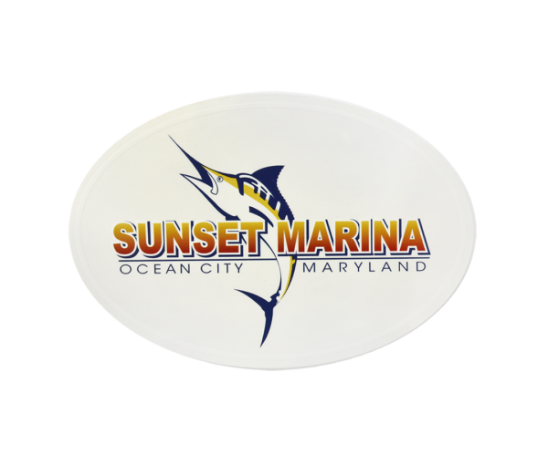 Clear Sunset Marina Sticker