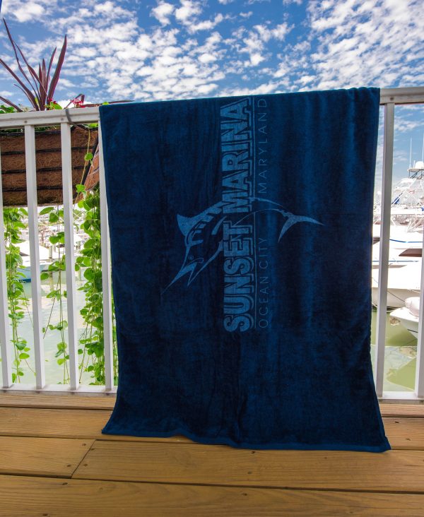 Sunset Marina Beach Towel