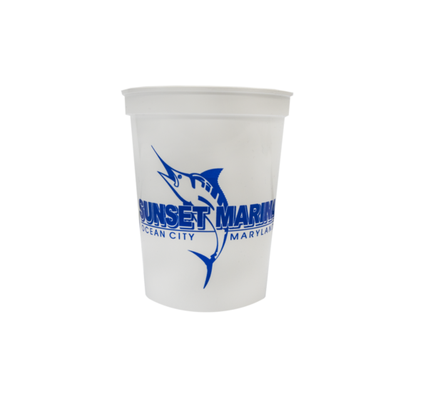 Sunset Marina Plastic Cup