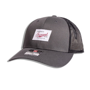 Sunset Marina Old School Woven Patch Hat