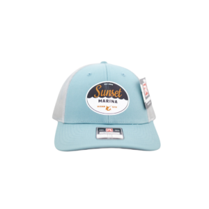 Sunset Oval Patch Hat in Heather Grey/Light Grey