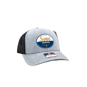 Sunset Oval Patch Hat in Heather Grey/Light Grey