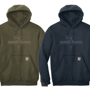 Sunset Marina Carhartt Embroidered Logo Hoodie